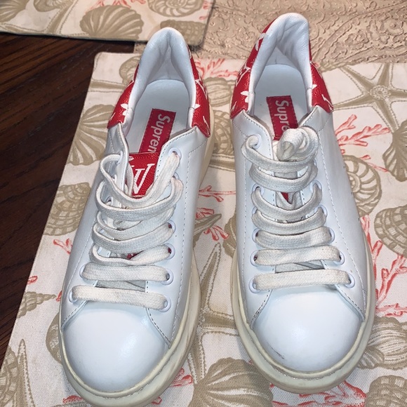 COPY faux- Alexander McQueen x LV design -Supreme sneakers 6.5 ..37 - Picture 5 of 13